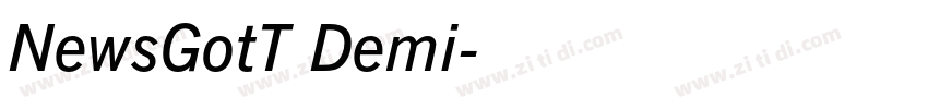 NewsGotT Demi字体转换
